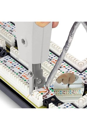 10 Adet Cat6 Keystone Jack 180 Derece Dişi Soket Priz Krone Bıçağı Krone Reglet Pensesi Kablo Soyucu