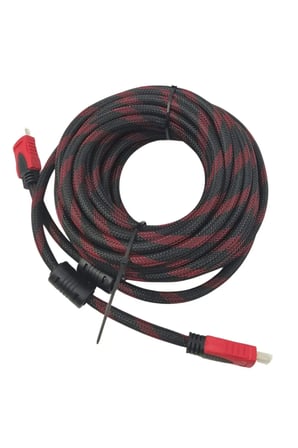 15 Metre HDMI 1.4 Örgülü Kablo Sargılı HDTV HDMI Kablo 1080p Hdmı Uyumlu Hdmı Dijital Kablo Tv Bilgisayar Yüksek Hızlı Hd Kablo