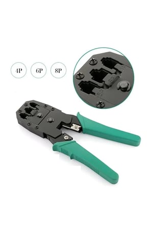 4'Lü Set Rj45 Cat5/6 Jak Pensesi + Rj45/Rj11 Test Cihazı + 100 Adet Cat5/6 Jak + Kablo Soyucu Seti
