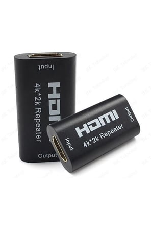 HDMI Repeater Ara Uzatıcı 60HZ 4K Sinyal Yükseltici 40 Metre Kablo Hdmi Dişi-Dişi Uzatıcı Konnektör