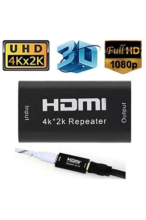 HDMI Repeater Ara Uzatıcı 60HZ 4K Sinyal Yükseltici 40 Metre Kablo Hdmi Dişi-Dişi Uzatıcı Konnektör