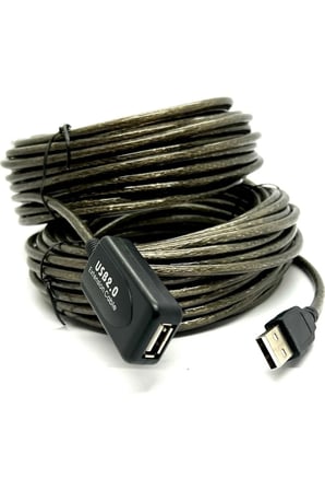 10 Metre 10mt Usb Aktif Erkek/Dişi High Speed Kablo Chipli Model Ara USB Uzatma Kablosu Extension Kablo Güçlendirilmiş USB Uzatma Erkek/Kadın USB Ara Kablosu