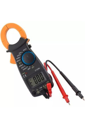 Dt-3266L Pensampermetre Digital Ekranlı + Pil Profesyonel Kelepçe Metre Diyot ve Süreklilik Ölçümü Siyah