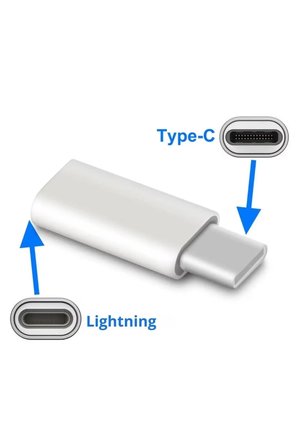 1 Adet Lightning soketi USB-C Adaptör, USB-C fiş, Lightning soketi adaptörü, Lightning iPhone 15/15 Pro Max/15 Plus, iPad Pro/Air ile uyumlu Çevirici Dönüştürücü Adaptör