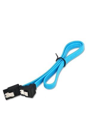 90 Derece L Tipi 2.5 inç Sata 3.0 Hdd Harddisk Dirsek Ssd Sata3 Data Kablosu 40cm Üniversal Bir Üründür Mavi