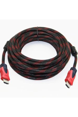 10 Metre 10mt HDMI 1.4 Örgülü Kablo Sargılı HDTV HDMI Kablo 1080p Hdmı Uyumlu Hdmı Dijital Kablo Tv Bilgisayar Yüksek Hızlı 10m Hd Kablo