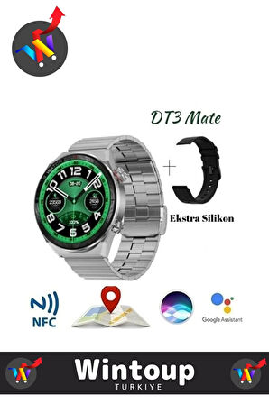 Dt3 Mate Akıllı Saat Gt3 Benzeri Suya Ve Toza Dayanıklı Yuvarlak Smart Watch