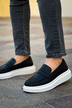 Robert - RS615 Siyah Erkek Loafer Ayakkabı SIYAH