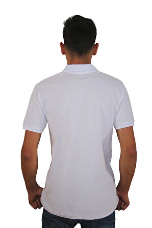 Erkek Polo Yaka Penye %100 Pamuklu  Tişört