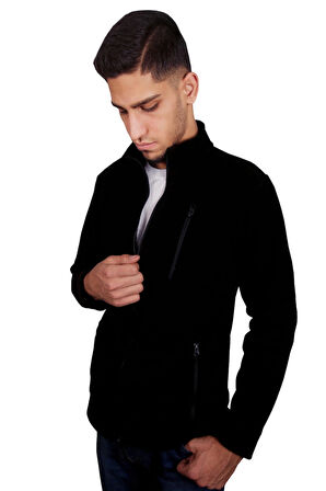 Erkek Pro-Zip Polar Ceket - 3 Fermuarlı Cepli - İş & Outdoor & Günlük