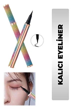 Black Eyeliner Su Geçirmez Dağılmaz Uzun Süre Kalıcı Siyah Göz Kalemi