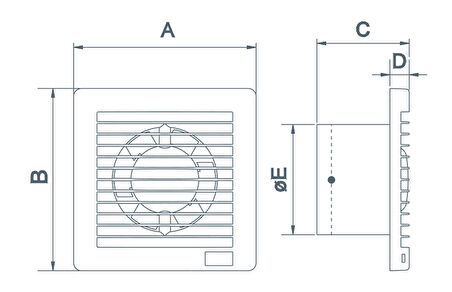Elicent E-Style 100 Aksiyal Ultra İnce Fan