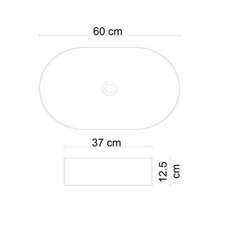LENA TEZGAHÜSTÜ LAVABO (MAT BEYAZ MERMER) E-W1202M8