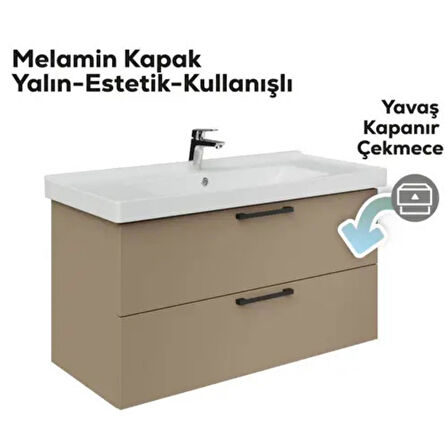 Creavit D20 2 Çekmeceli Lavabo Dolabı Dafne