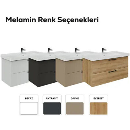 Creavit D20 2 Çekmeceli Lavabo Dolabı Dafne