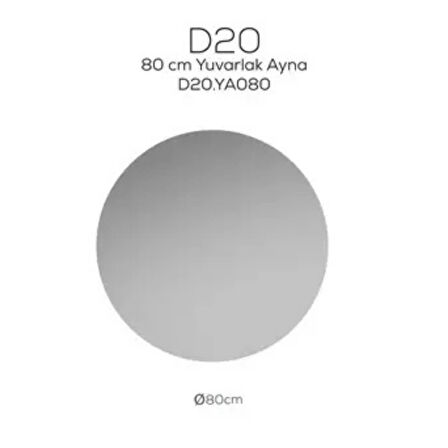 Creavit D20 Yuvarlak Ayna