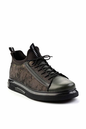 Haki Hakiki Deri Erkek Sneaker E01011013103