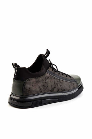 Haki Hakiki Deri Erkek Sneaker E01011013103