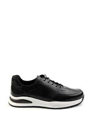 Siyah Leather Erkek Casual Ayakkabı E01011031303