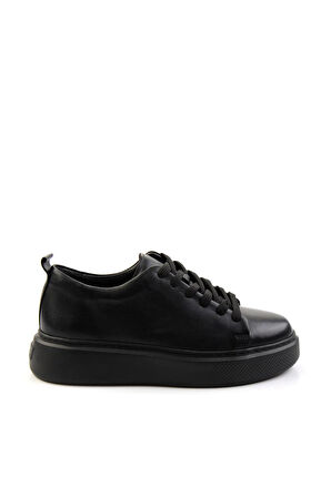 Siyah Leather Erkek Sneaker E01011032503