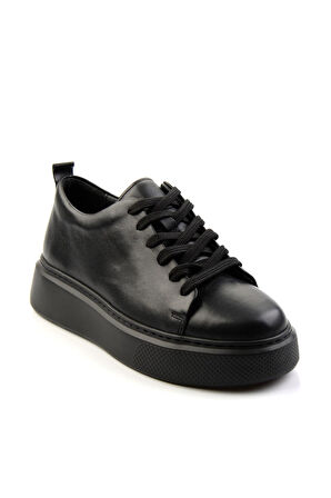 Siyah Leather Erkek Sneaker E01011032503