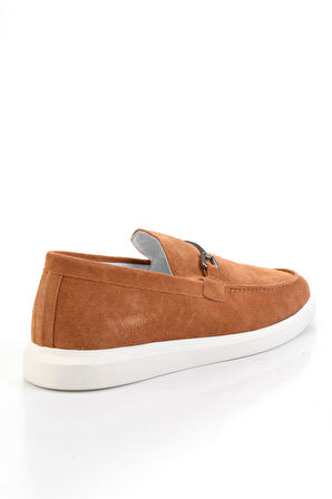 Taba Hakiki Deri Erkek Loafer Ayakkabı E01011032802
