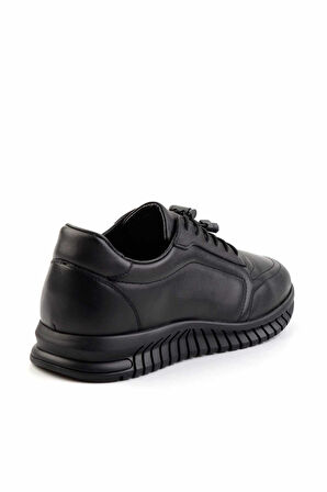 Siyah Leather Erkek Casual Ayakkabı E01018025543