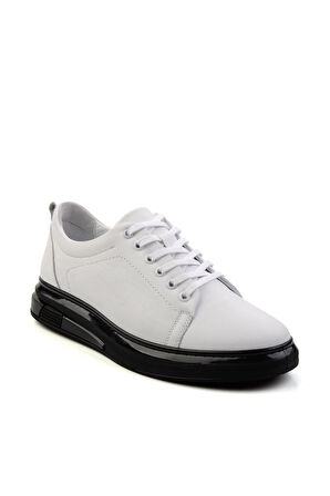 Beyaz Leather Erkek Casual Ayakkabı E01018033343