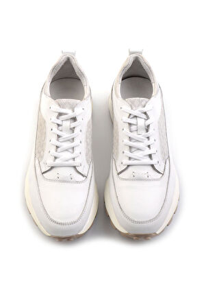 Beyaz Leather Erkek Sneaker E01034222403
