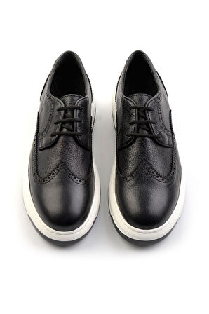 Siyah Leather Erkek Casual Ayakkabı E01034333303