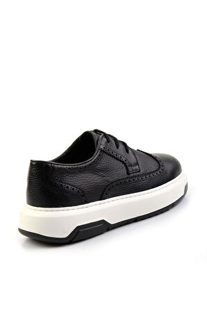 Siyah Leather Erkek Casual Ayakkabı E01034333303