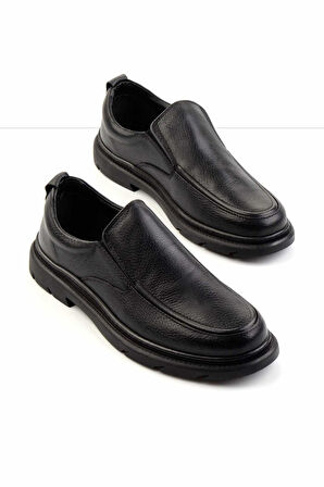 Siyah Leather Erkek Klasik Ayakkabı E01034840140