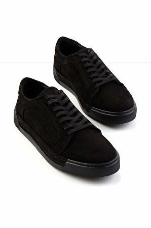 Siyah Leather Erkek Casual Ayakkabı E01034250801