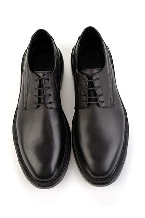 Siyah Hakiki Deri Erkek Klasik Ayakkabı E01054014903