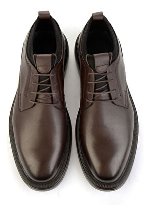 Kahve Hakiki Deri Erkek Klasik Ayakkabı E01054202503