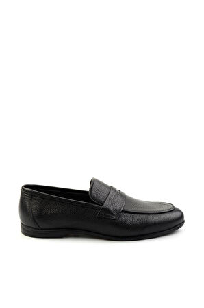 Siyah Leather Erkek Klasik Ayakkabı E01054161240