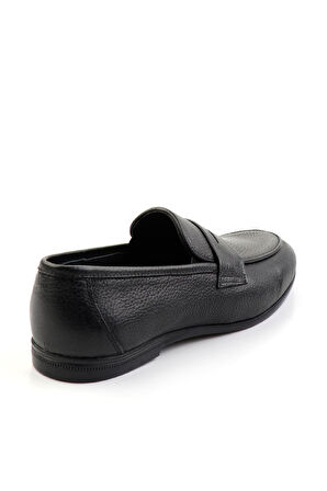 Siyah Leather Erkek Klasik Ayakkabı E01054161240