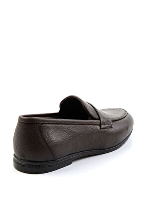 Kahve Hakiki Deri Erkek Klasik Ayakkabı E01054161240