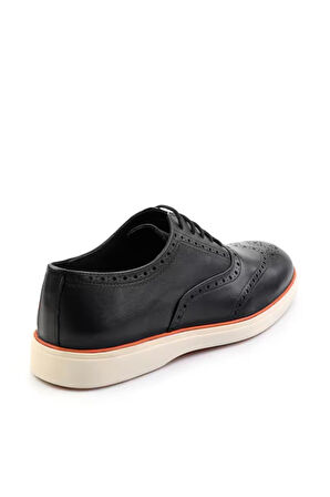 Siyah Leather Erkek Oxford Ayakkabı E01054182741