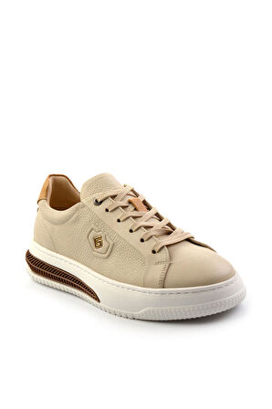 Bej Leather Erkek Sneaker E01075574903