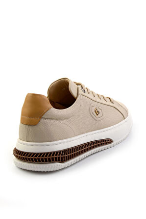 Bej Leather Erkek Sneaker E01075574903