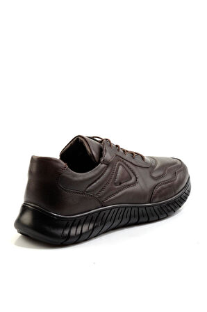 Kahve Hakiki Deri Erkek Casual Ayakkabı E01076250043