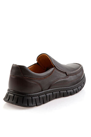 Kahve Hakiki Deri Erkek Casual Ayakkabı E01076380843