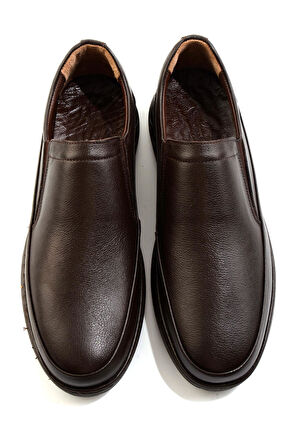 Kahve Hakiki Deri Erkek Casual Ayakkabı E01076980743