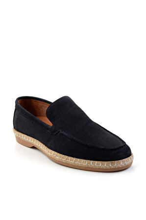 Lacivert Leather Erkek Espadril E01079709502