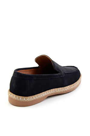 Lacivert Leather Erkek Espadril E01079709502