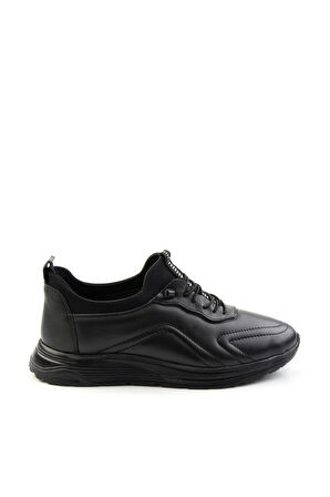 Siyah Leather Erkek Casual Ayakkabı E01070022343