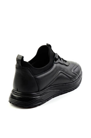 Siyah Leather Erkek Casual Ayakkabı E01070022343