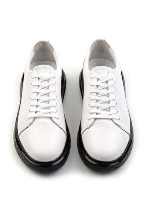 Beyaz Leather Erkek Sneaker E01081010303