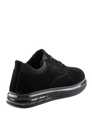 Siyah Hakiki Deri Erkek Casual Ayakkabı E01080216602